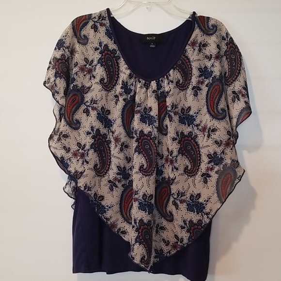 Naif paisley printed blouse - Picture 2 of 6